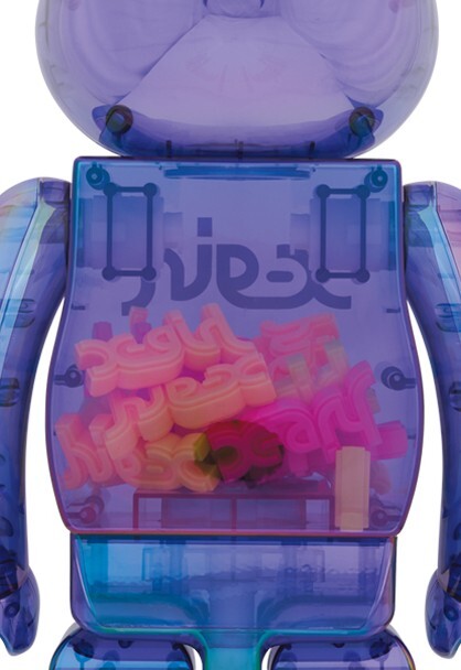 BE@RBRICK X-girl CLEAR PURPLE Ver. 400% MEDICOM TOY BE@RBRICK X-girl CLEAR PURPLE Ver. 400% MEDICOM TOY