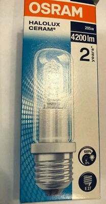 Lámpara halógena OSRAM Halolux Ceram E27 205W 230V transparente 64404 KL 3000k 4200Lm