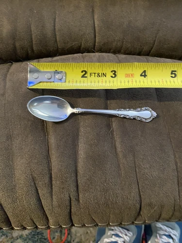 Georgian Rose by Reed & Barton Sterling Silver 4” Tea/dessert Spoon Custom Rare