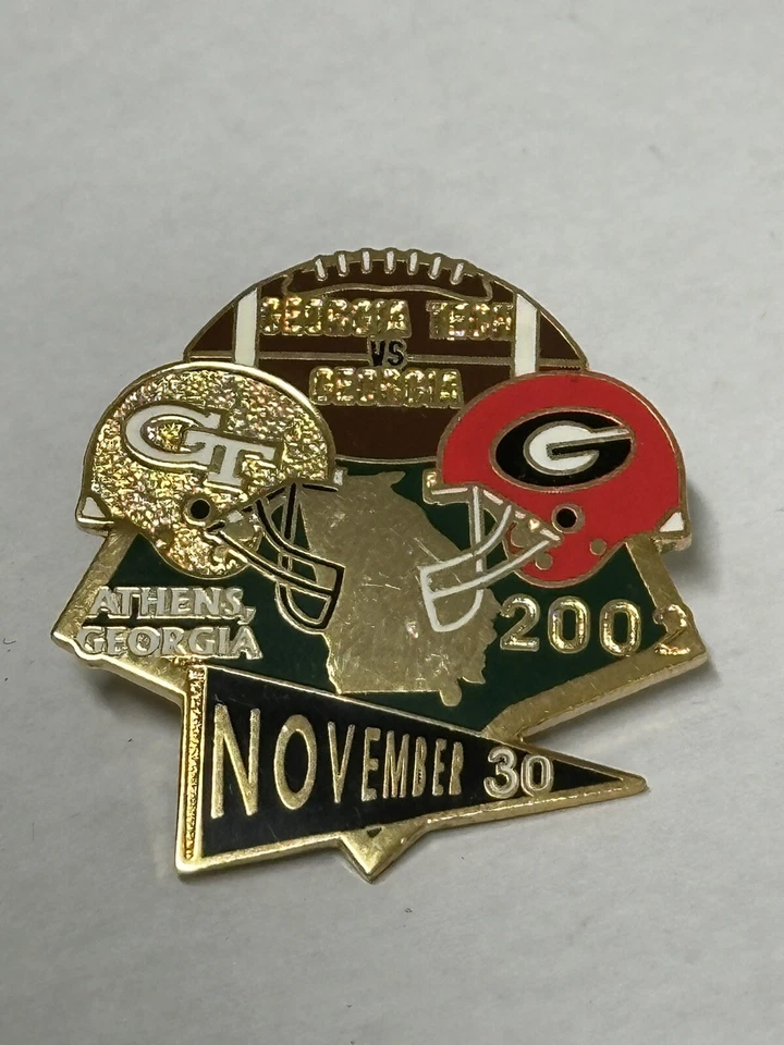 Georgia Bulldogs VS Georgia Tech Pin 2002 Football lapel pin GT UGA - Image 4 of 4