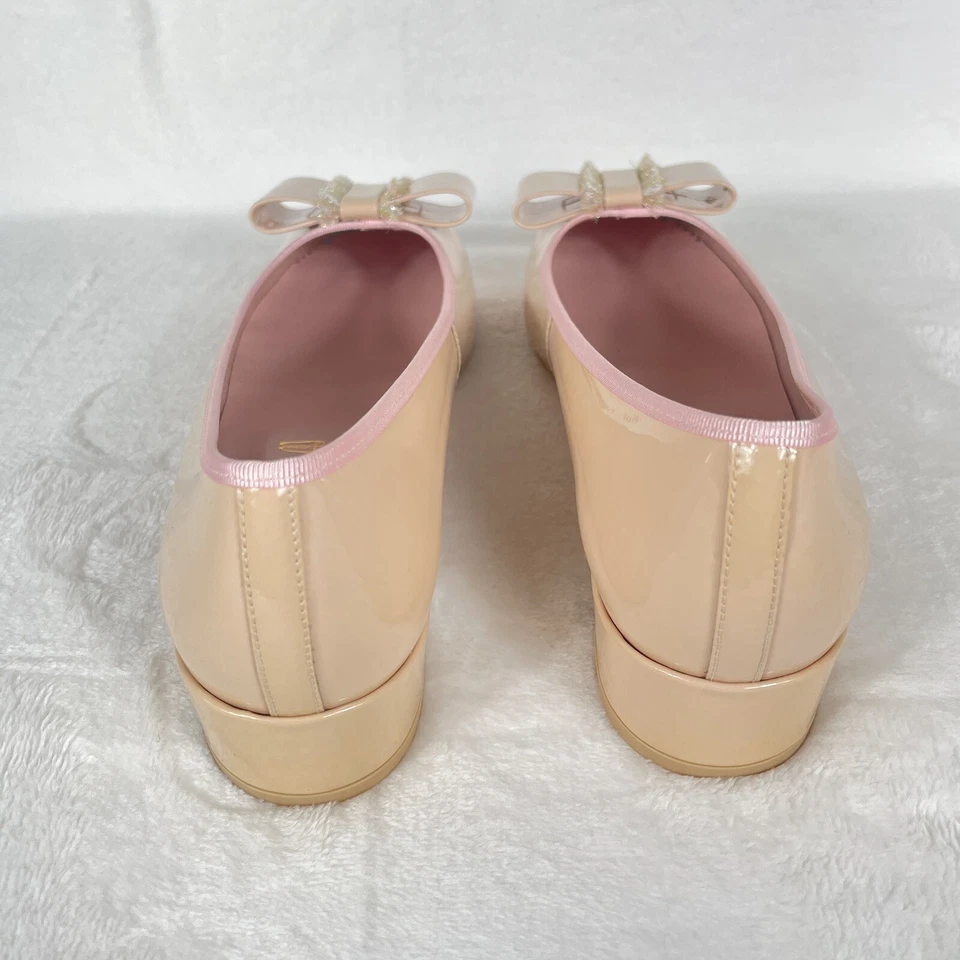 NIB Pretty Ballerinas Lindsay Nude Blush Pumps Bow Pink Size 39 / US 9 EUR 189 - Image 3 of 4