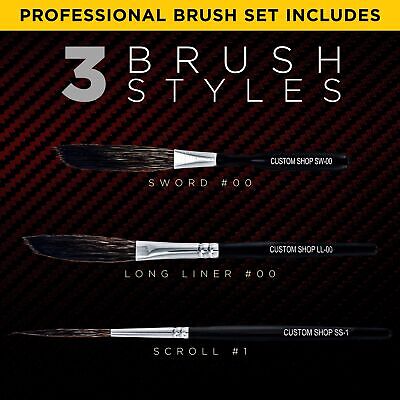 Custom Shop Starter Pinstriping Brush Kit and Brush Preserving Oil