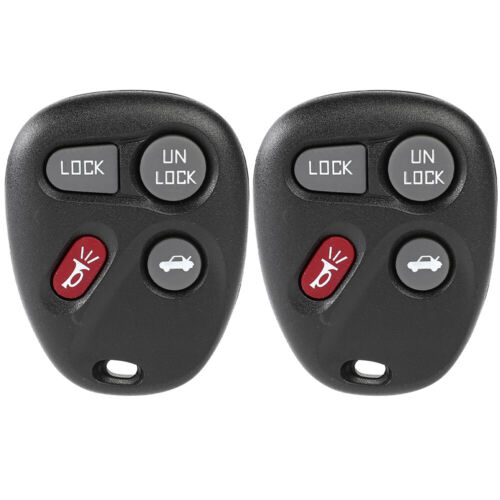 2 Remote Car Key Fob for Chevrolet Malibu 2001-2003 KOBLEAR1XT 4 Buttons