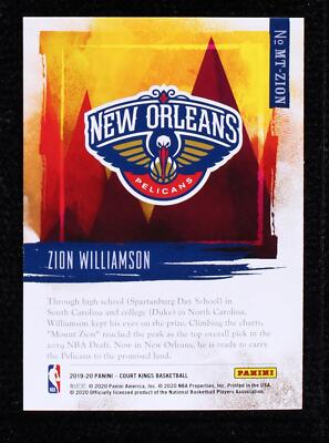 2019-20 Panini Court Kings - Zion Williamson #1 for sale | eBay