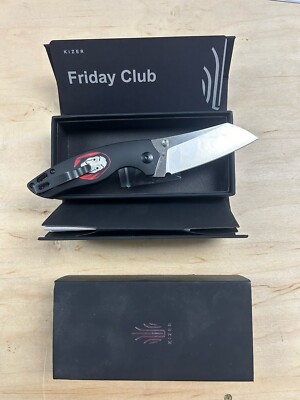 Kizer Friday Club Towser K V4593KFC - Black Alum - Satin 154CM