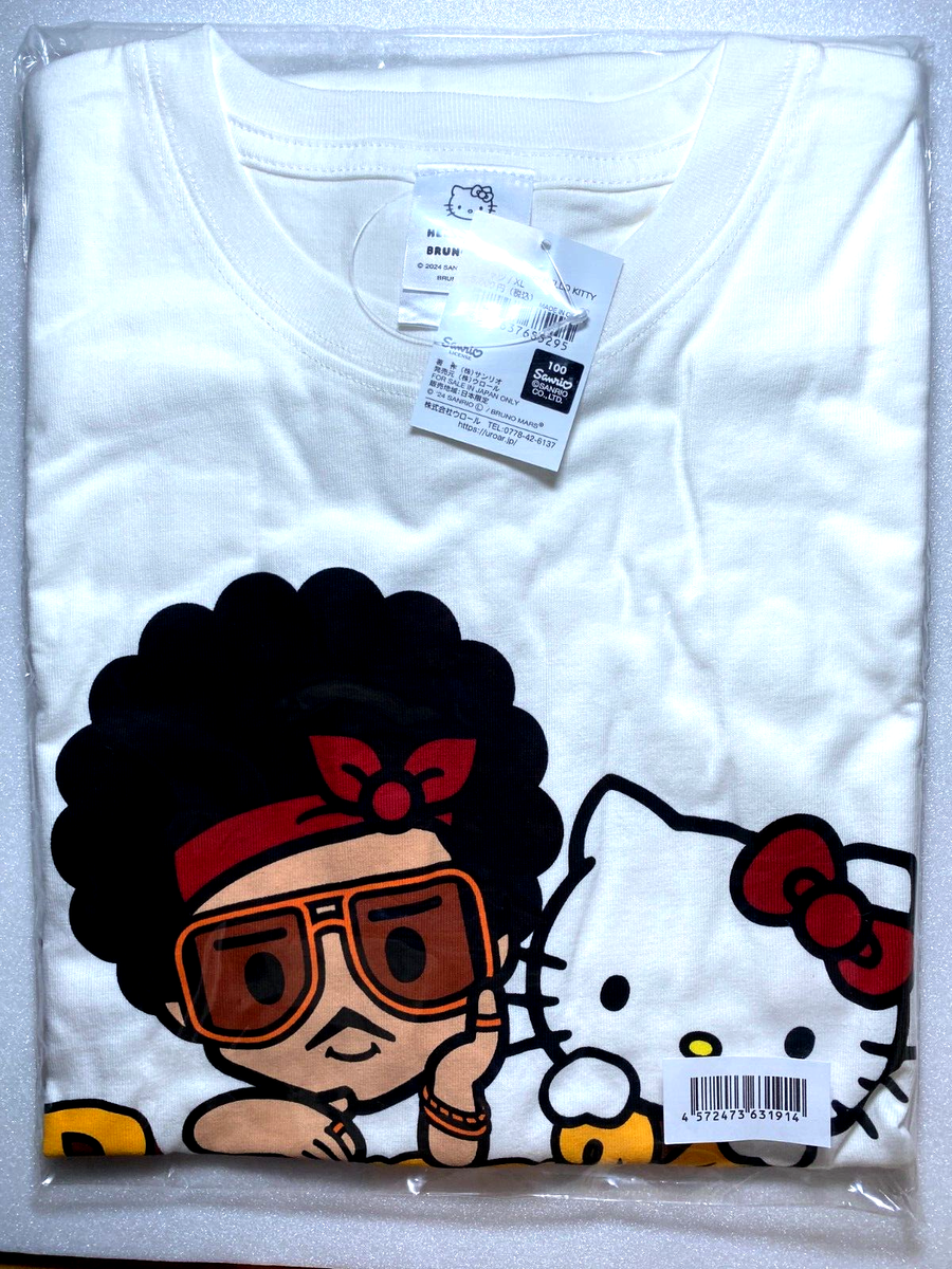 Bruno Mars Hello Kitty T-shirt Sanrio size L Japan limited