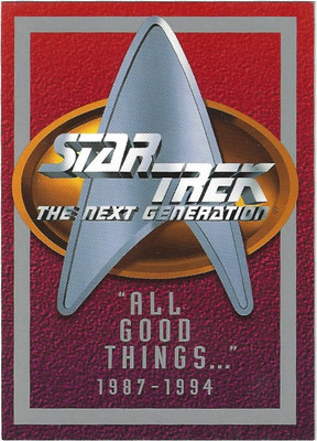 TCS 1108  Star Trek TNG Season 1All Good Things Box Topper Chase Card