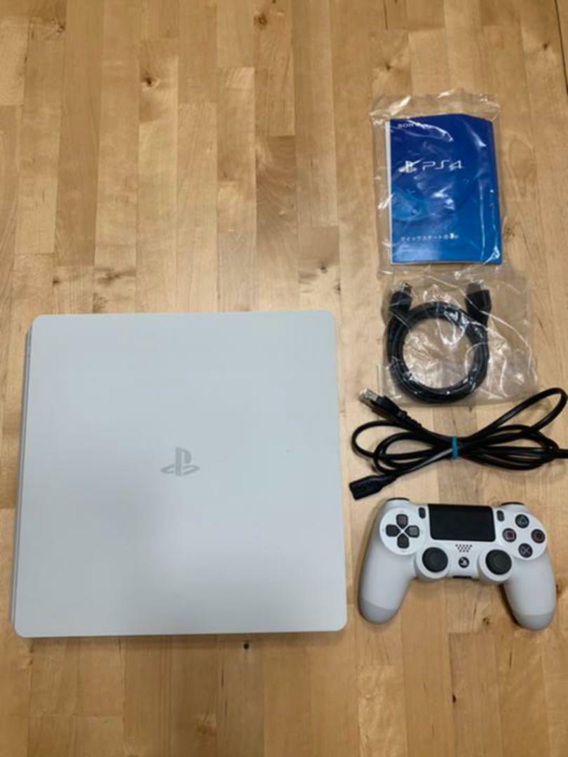 Sony PlayStation 4 CUH-2200AB02 Glacier White 500GB With Accessories JAPAN  USED