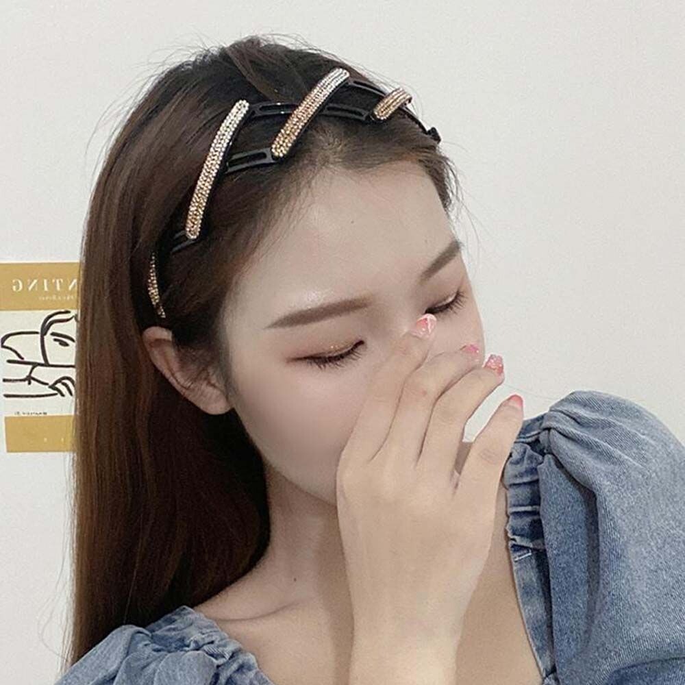 Rhinestone Fold Hairbands Colorful Wash Face Headgear Fashion Hair Hoop Women eBay