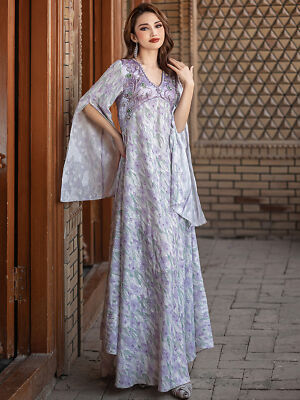 muslim dress female ndigo Blue Long Dress for Muslim Ladies 279310IM