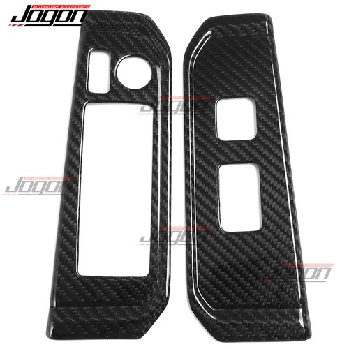 Dry Carbon Window Lift Panel Trim Cover For Toyota Land Cruiser LC300 J300 2022+ - Picture 7 of 9