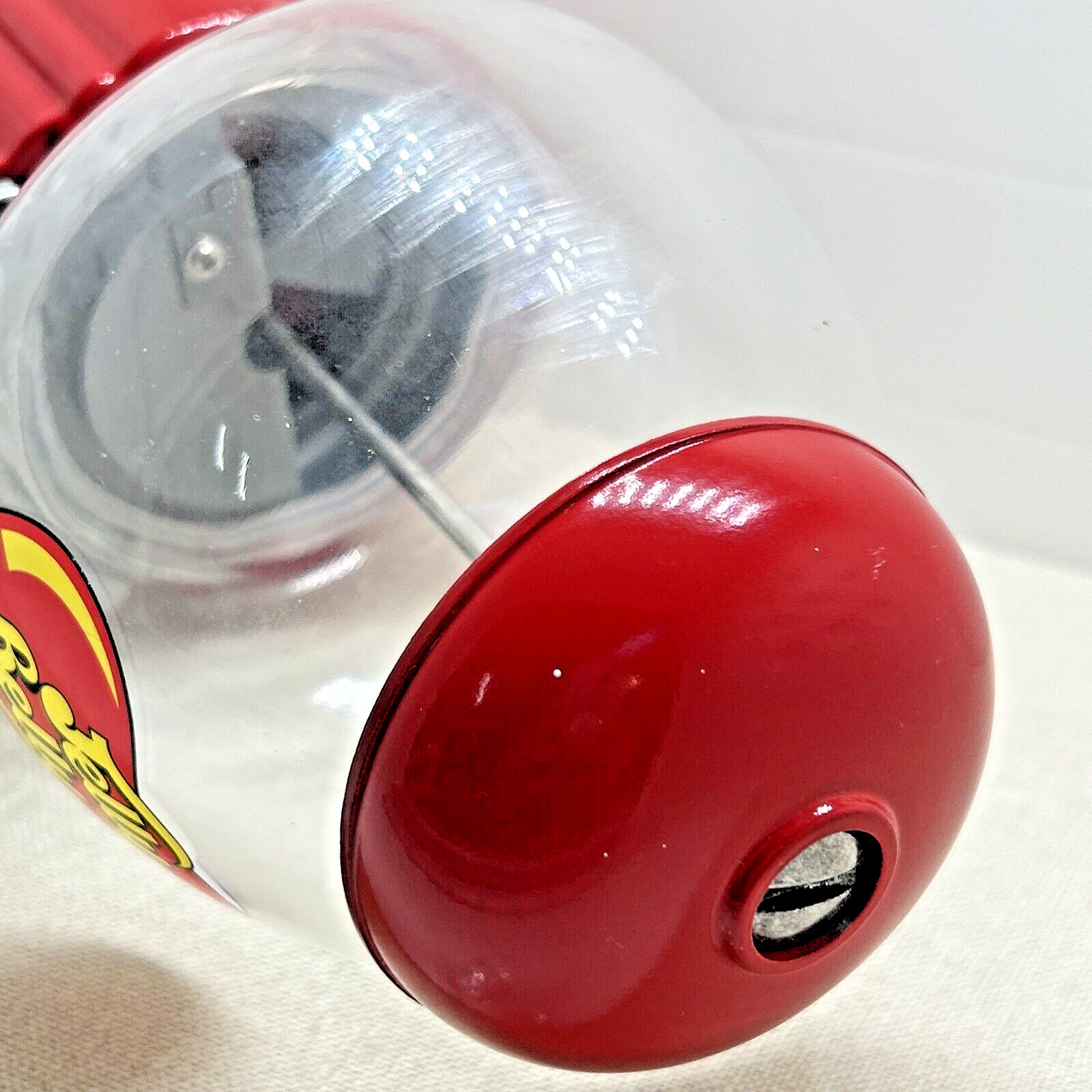 Jelly Belly Bean Dispenser Coin Operation Metal Glass Gumball Machine Bank VTG