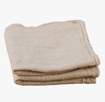 Natural Shop Towels 14  X 14   Cleaning Rags Office (Beige Cotton) Packs of 150