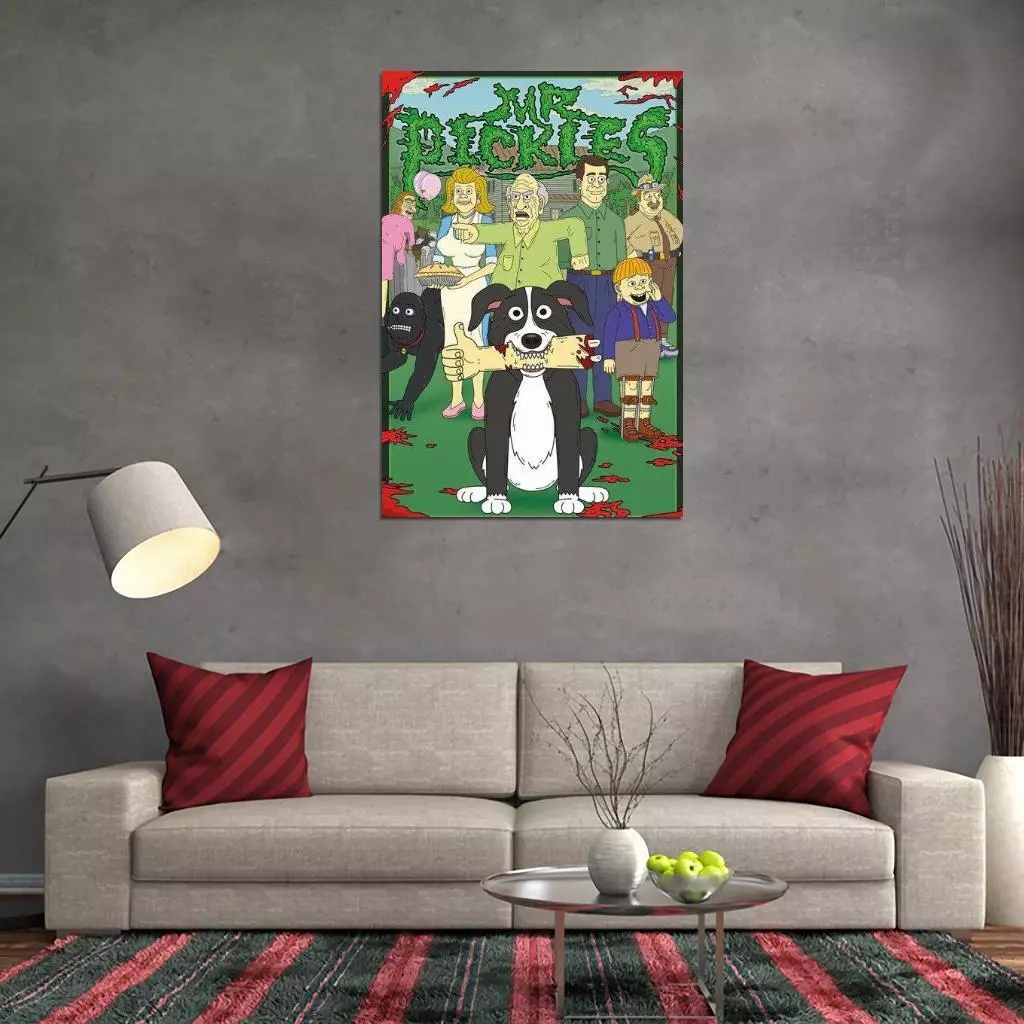 Shvieiart Mr. Pickles Movies Poster Vintage Tin Sign,Film Television Poster  Gift Wall Decor Art for Gift Karaoke Man Cave Musical