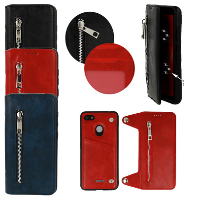 Wallet Business ZIP Premium Case + Portmonee Kartenfächer Hülle Huawei Honor 7C