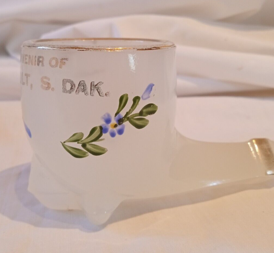 Rosholt SD Clambroth Milk Glass Souvenir Pipe See Description eBay