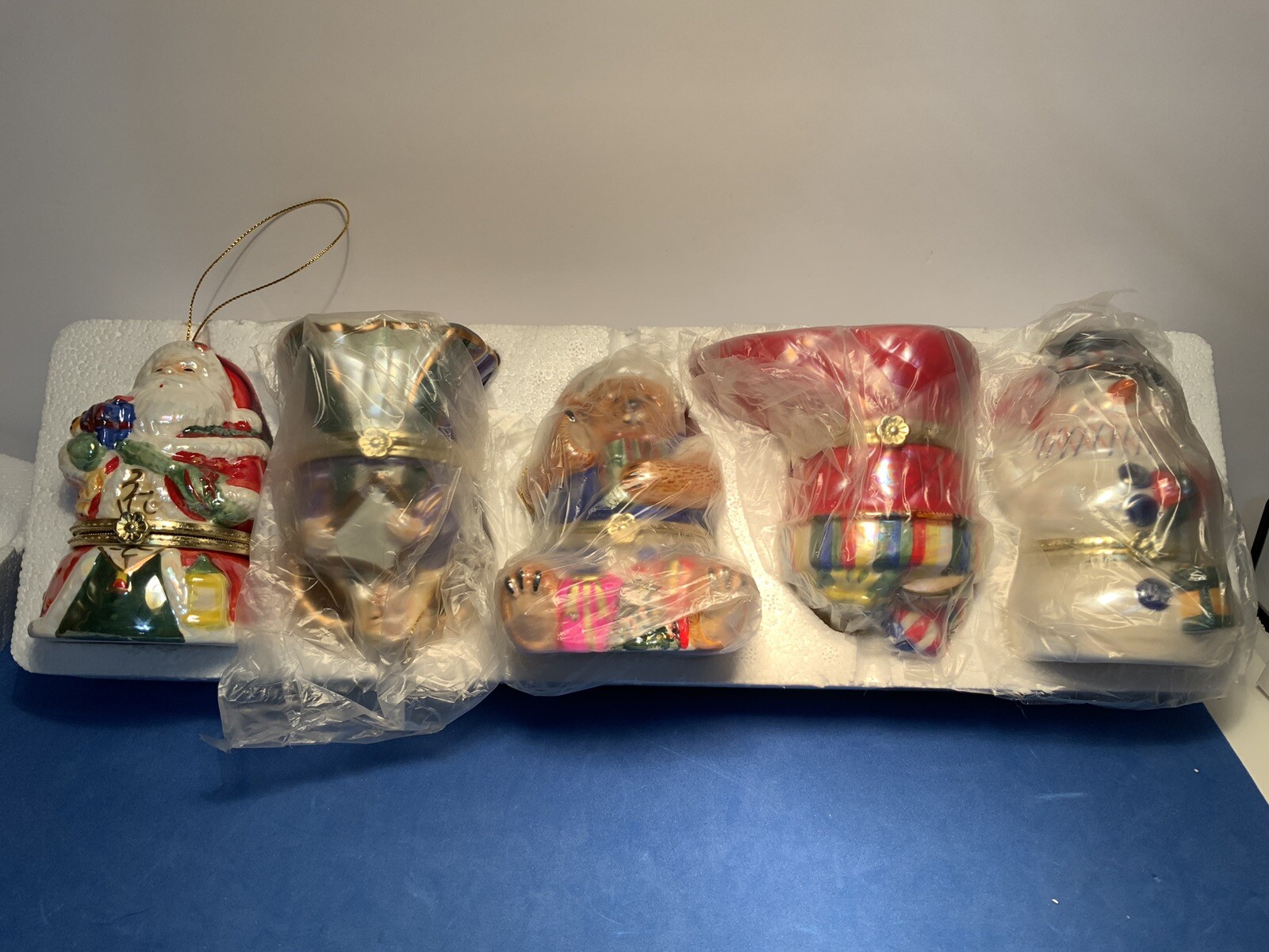 Mr Christmas Musical Trinket Box Ornaments Set Of 5 New eBay