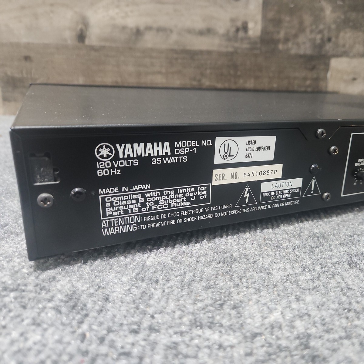 Yamaha DSP-1 Natural Sound Digital Sound Field Processor Tested