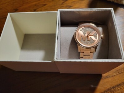 Michael Kors Ritz Three-Hand Rose Gold-Tone Stainless Steel  display picture 1