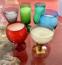 Set Of 6 Home Essentials Drink Glass Candles