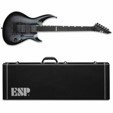 ESP E-II Horizon-III FR See Thru Black Sunburst Electric Guitar 3 + Case - NEW