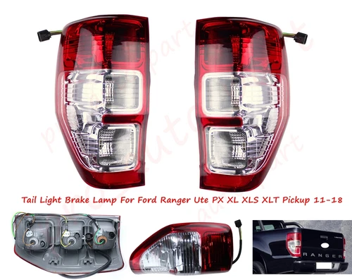 Pair LH+RH Tail Light Brake Lamp For Ford Ranger Ute PX XL XLS XLT Pickup 11-18