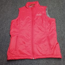 Harriton Coca Cola Vest Women Small Red Full Zip Jacket Coke Sleeveless