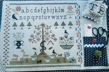 New The Scarlett House IN THE BERRY BEGINNING Cross Stitch Pattern Chart