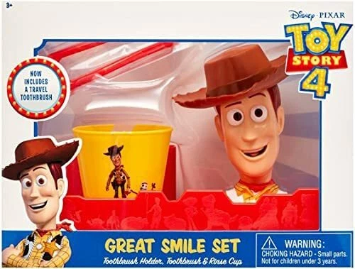 Toy Story Woody Great Smile Set-Toothbrush Holder,Toothbrush & Rinse Cup RM G9-4 - Photo 1/1