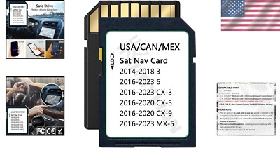 Latest Mazda Navigation SD Card (32GB) - Compatible with CX-5, 3