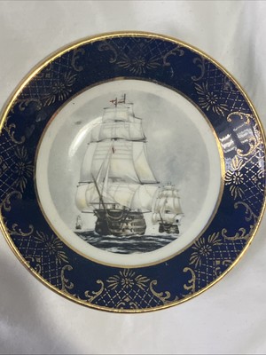 Vintage H.M.S Victory Teller Falke Keramik Schale Made For H.M.S Souvenir Shop