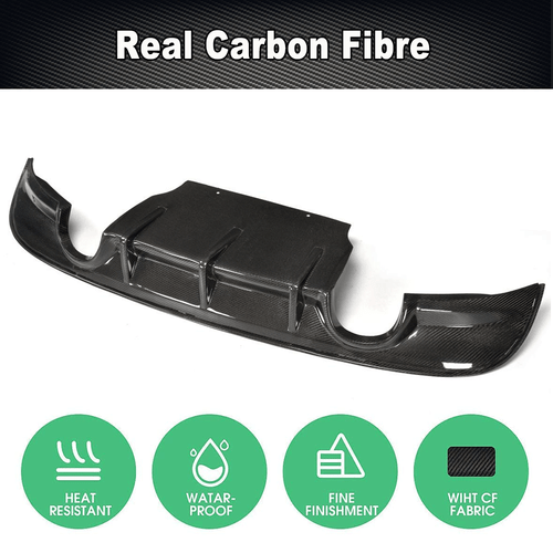 Fit For Jaguar XE X760 2015-2017 Rear Bumper Diffuser Lip Spoiler REAL CARBON - Picture 5 of 11