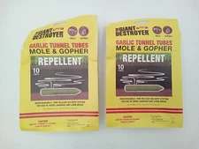 The Giant Destroyer Garlic Tunnel Tubes for Mole/Gopher 2 Packs of 10 (20 Tubes)