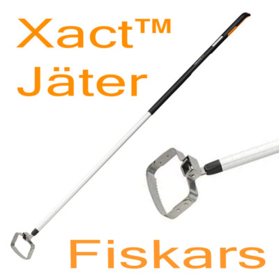 Fiskars Xact  Jäter 1027042 Edelstahl Jätkralle Gartenwerkzeug Hacke mit Stiel