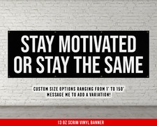 Motivational Home Gym Banner - Fitness Wall Decor