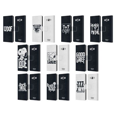 OFFIZIELLE PEANUTS ROCK T-SHIRTS BRIEFTASCHE HÜLLE HUELLE FÜR SAMSUNG HANDYS 3