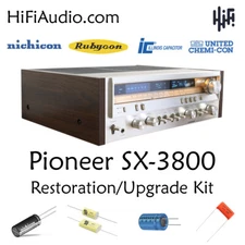 Pioneer SX-3800 rebuild restoration recap service kit filter capacitor repair