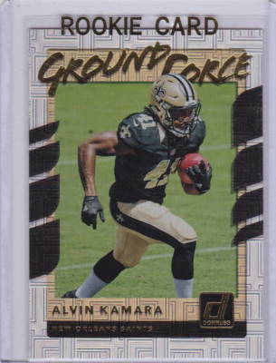 ALVIN KAMARA ROOKIE CARD Donruss GROUND FORCE RC New Orleans