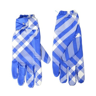 Burberry ''LG Check Nylon Glove'' Knight IP Check Gloves Sz M