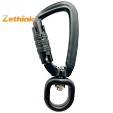 360 Swivel Rotating Locking Carabiner 2" for Securing Pets, Dog Leash Harness,