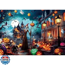 LUXDIVINA Halloween 2000 Piece Puzzle for Adults, Puzzles for Adults 2000 Pie