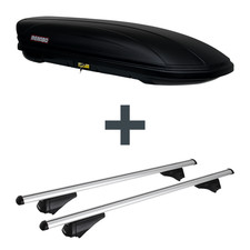 Dachbox Menabo Marathon 460 + Dachträger Menabo für Seat Ibiza ST IV 6J8/6P8 Top