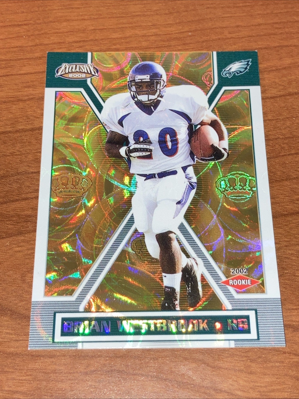 2002 Pacific Exclusive SP Gold Brian Westbrook #197 Rookie RC Philadelphia