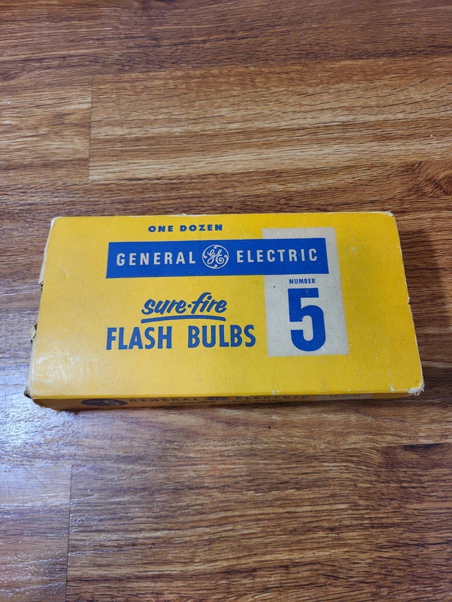 4 Boîtes De Flashbulbes (ampoules Flash) GE Power Mite M5 - Vintage NIB (48 Bulbes)