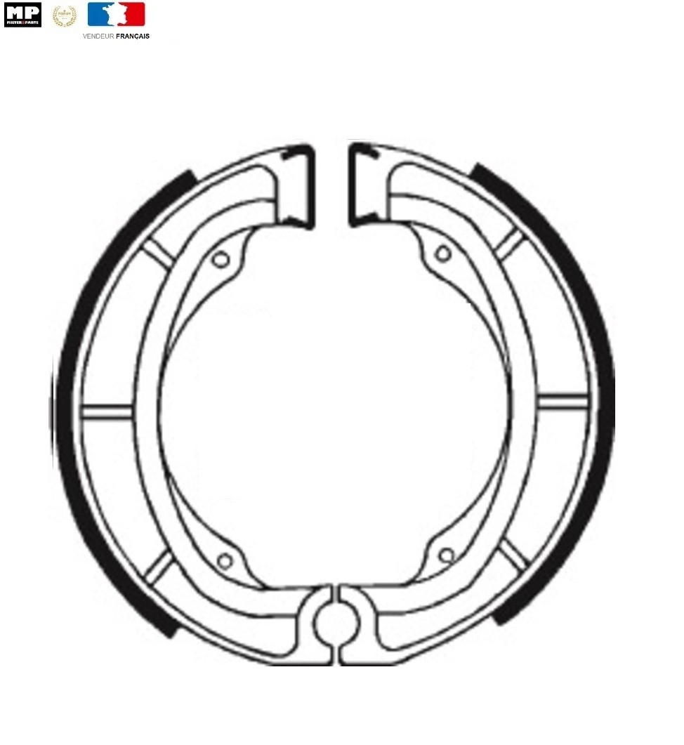 Mâchoires frein V309 Suzuki TS 250 ER résout le freinage mou tambour Ø148x28