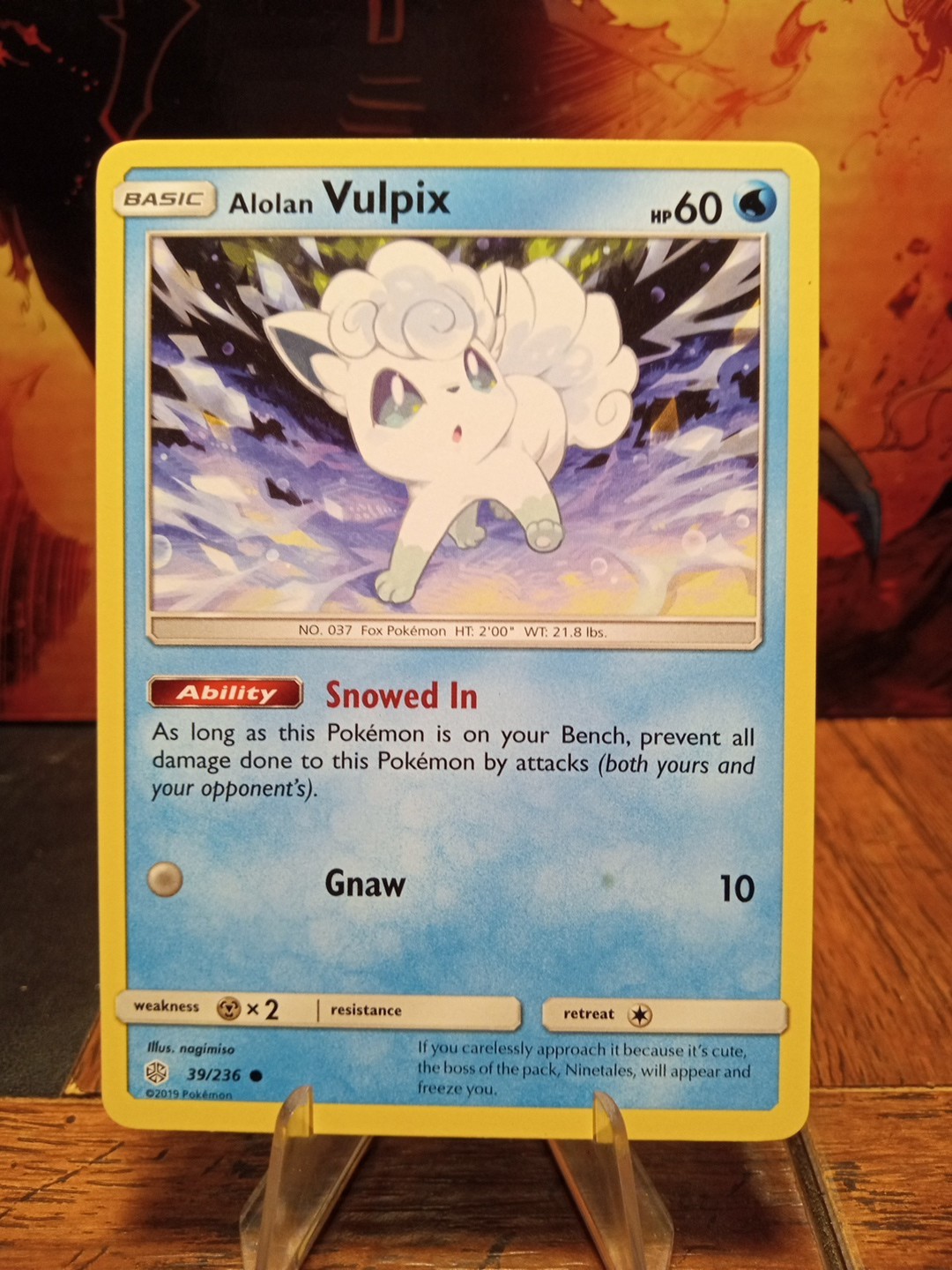 2019 Pokemon Cosmic Eclipse Alolan Vulpix #39