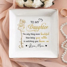 Personalized Ring Dish New Moms Gift Daughter Mothers Day Custom Jewelry Dish