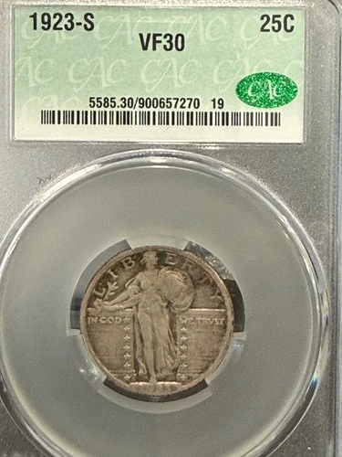 1923-S Standing Liberty Quarter — photo from another recent sale