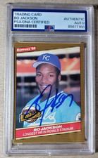 Bo Jackson Signed 1986 Donruss Rookie Autograph PSA/DNA Certified Auto RC Royals