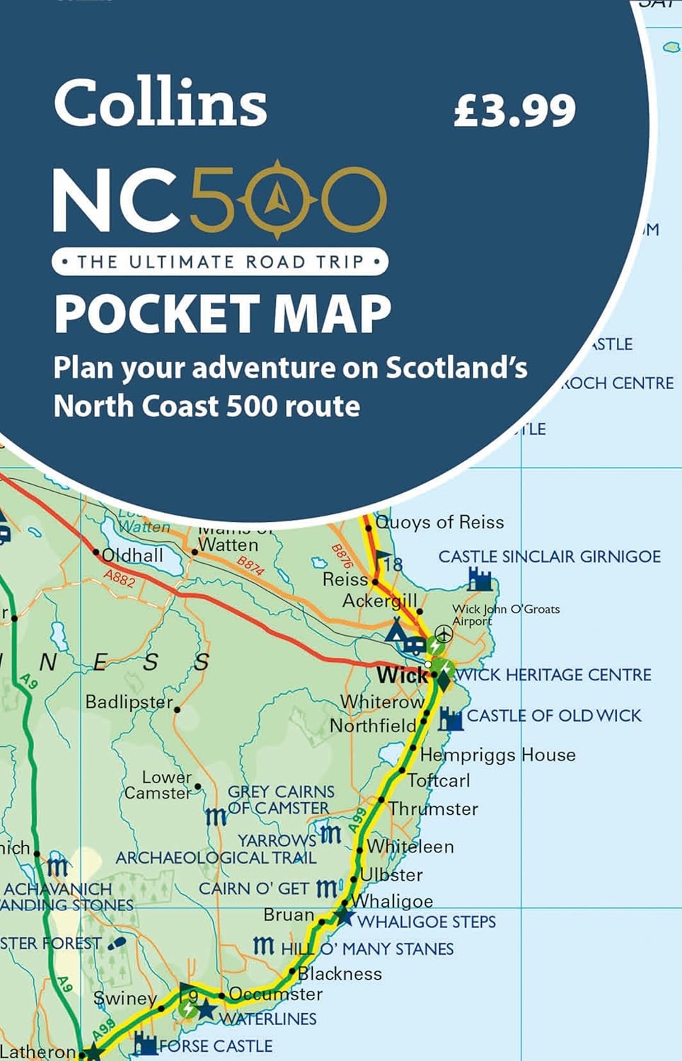 NC500 Pocket Map: Plan your adventure on Scotland’s North Coast 500 route